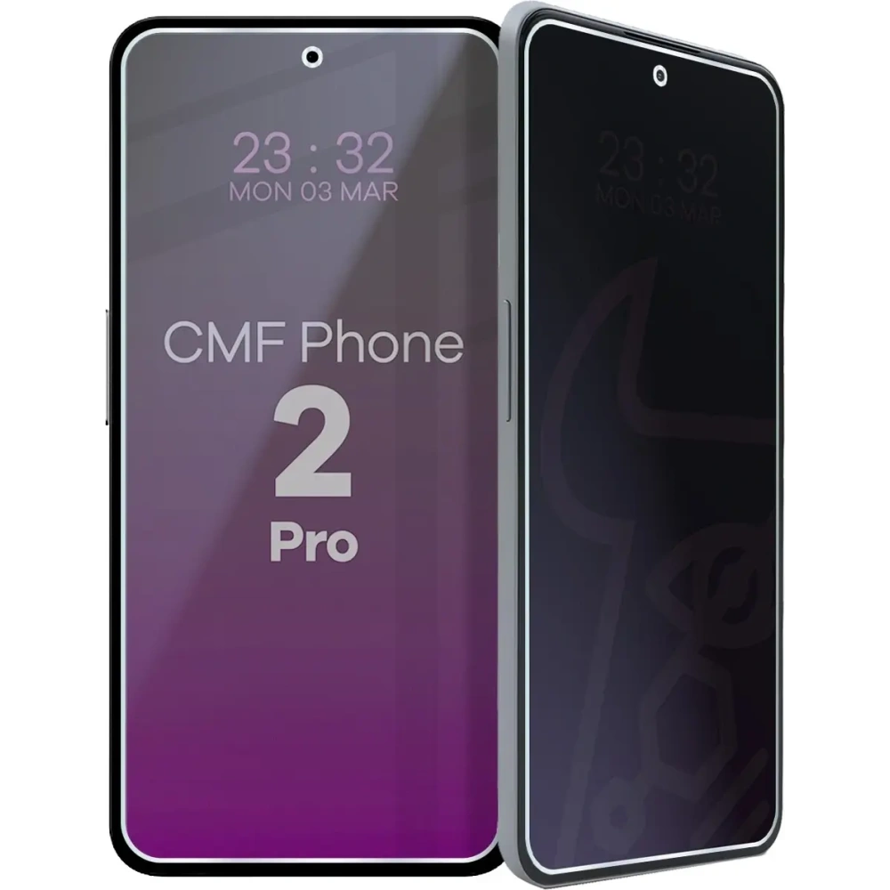 Prywatyzujące szkło hybrydowe Bizon Glass Mule Shadow do Nothing CMF Phone 2 Pro matowe