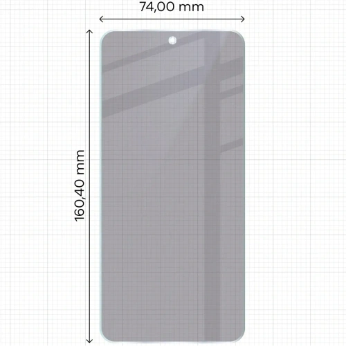 Prywatyzujące szkło hybrydowe Bizon Glass Mule Shadow do Nothing CMF Phone 2 Pro matowe