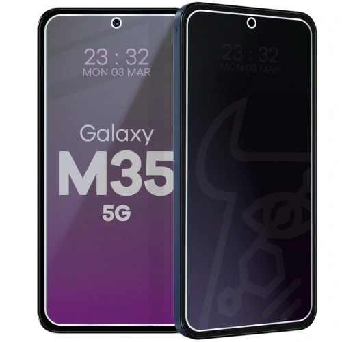 Prywatyzujące szkło hybrydowe Bizon Glass Mule Shadow do Samsung Galaxy M35 5G matowe