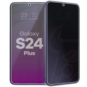 Prywatyzujące szkło hybrydowe Bizon Glass Mule Shadow do Samsung Galaxy S24+ Plus matowe