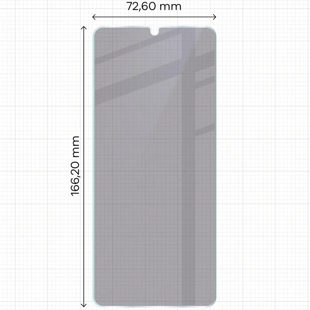 Prywatyzujące szkło hybrydowe Bizon Glass Mule Shadow do Xiaomi Redmi 14C 4G / 5G matowe