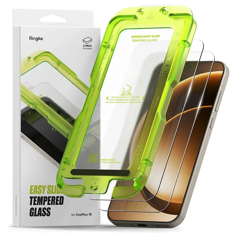 Szkło hartowane Ringke Easy Slide do OnePlus 15 Clear [2 PACK]