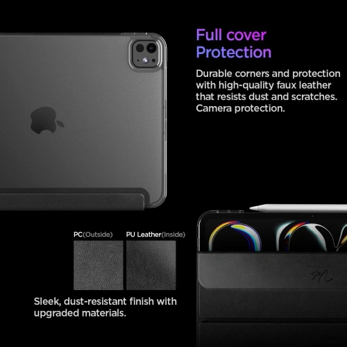 Etui Spigen Liquid Air Folio do Apple iPad Pro 11” 2024/2025 Black