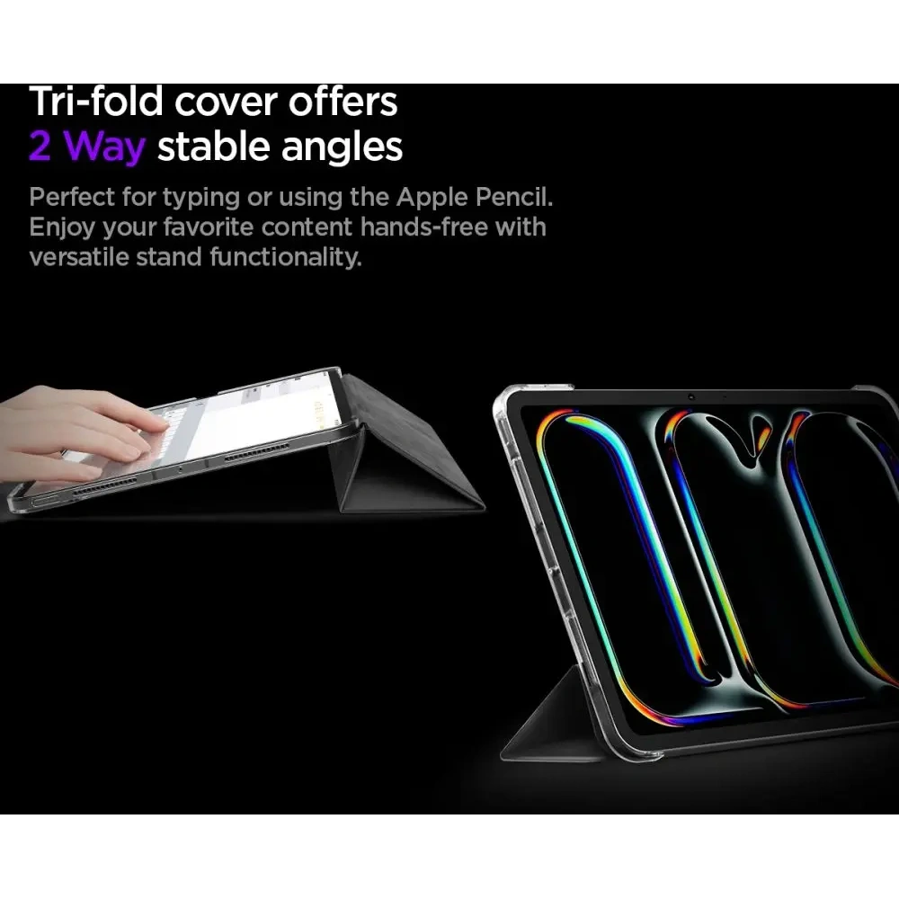 Etui Spigen Liquid Air Folio do Apple iPad Pro 11” 2024/2025 Black