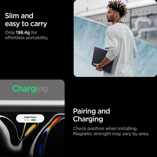 Etui Spigen Liquid Air Folio do Apple iPad Pro 11” 2024/2025 Black