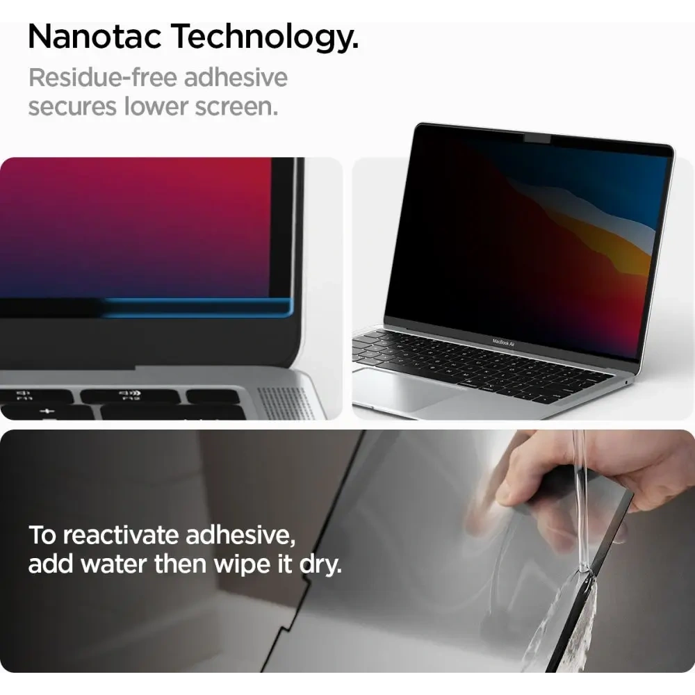 Folia prywatyzująca Spigen Safe View do Apple MacBook Air 13" M2 / M3 / M4 2023-2025 Privacy