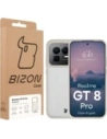 Etui Bizon Case Angelo do Realme GT 8 Pro półprzezroczyste z beżową ramką