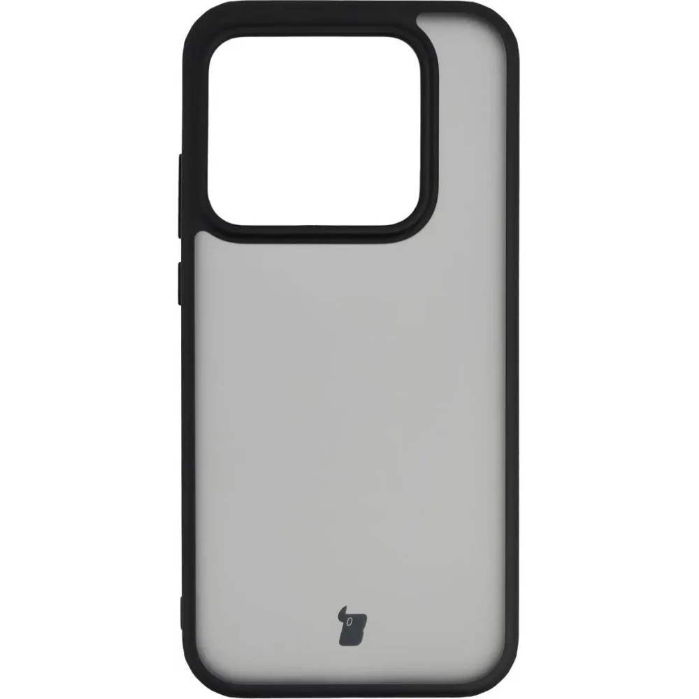 Etui Bizon Case Angelo do Realme GT 8 Pro przydymione z czarną ramką