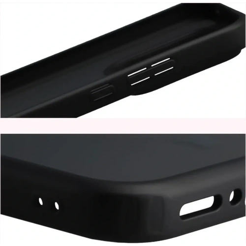 Etui Bizon Case Angelo do Realme GT 8 Pro przydymione z czarną ramką