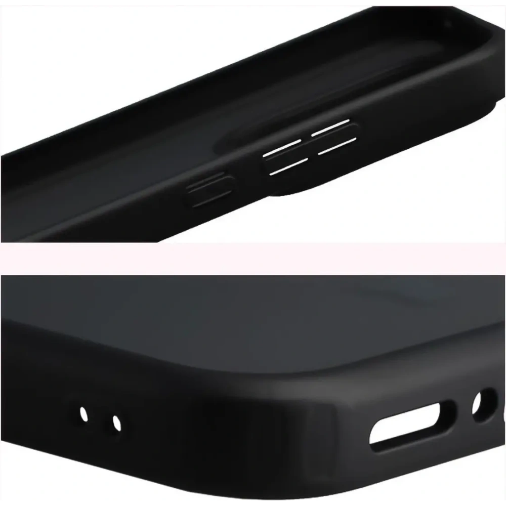 Etui Bizon Case Angelo do Realme GT 8 Pro przydymione z czarną ramką