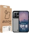 Etui Bizon Case Angelo do Realme GT 8 Pro przydymione z czarną ramką
