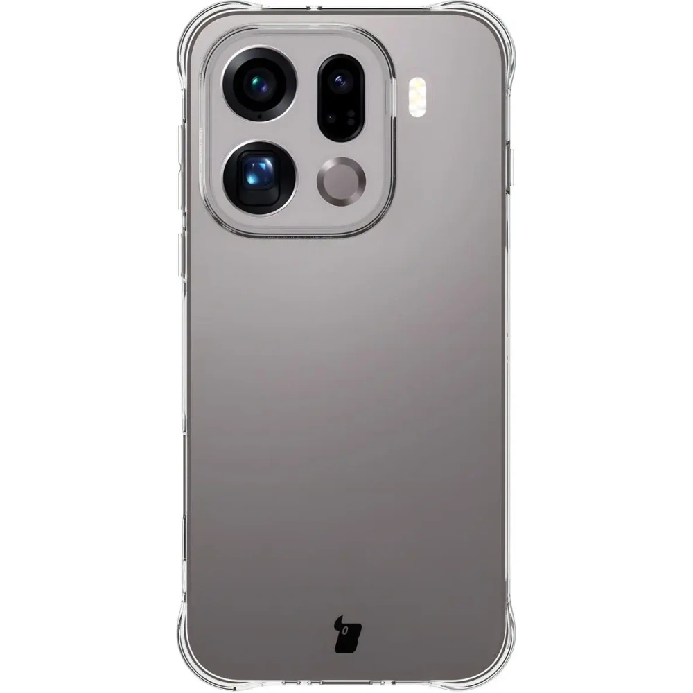 Elastyczne etui + 2x folia na ekran Bizon Case Clear Pack do Oppo Find X9 Pro