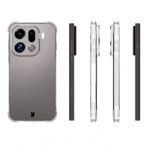 Elastyczne etui + 2x folia na ekran Bizon Case Clear Pack do Oppo Find X9 Pro