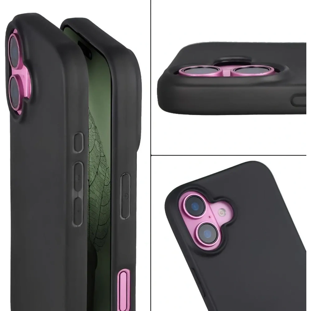 Etui z recyklingu Bizon Case ReLeaf do Apple iPhone 16 czarne