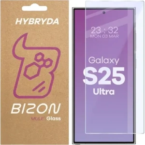 Elastyczne szkło hybrydowe Bizon Glass Mule do Samsung Galaxy S25 Ultra