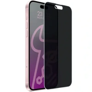 Prywatyzujące szkło hybrydowe Bizon Glass Mule Shadow do Apple iPhone 15 Plus matowe