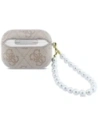 Etui Guess 4G Pearl Strap do Apple AirPods Pro 3 różowy
