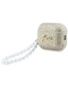 Etui Guess Glitter Pearl Strap do Apple AirPods Pro 3 złoty