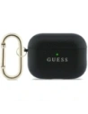 Etui Guess Grained Classic Logo do Apple AirPods Pro 3 czarny