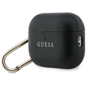 Etui Guess Grained Classic Logo do Apple AirPods Pro 3 czarny