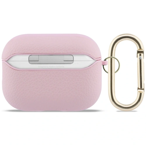 Etui Guess Grained Classic Logo do Apple AirPods Pro 3 różowy