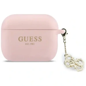 Etui Guess Silicone 4G Charm do Apple AirPods Pro 3 różowy