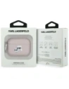 Etui Karl Lagerfeld Monogram Karl & Choupette Head do Apple AirPods Pro 3 różowy
