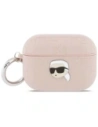 Etui Karl Lagerfeld Monogram Karl Head do Apple AirPods Pro 3 różowy