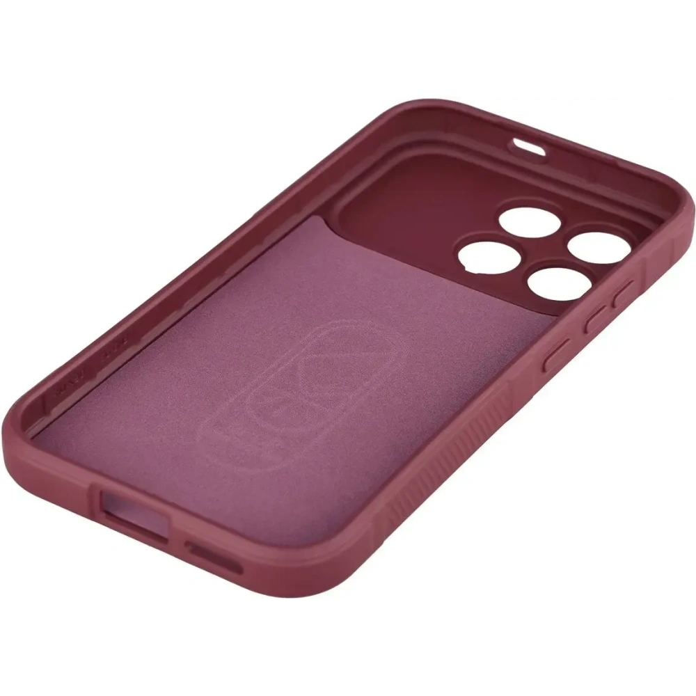Pancerne etui Bizon Case Tur do Xiaomi POCO F8 Pro burgundowe