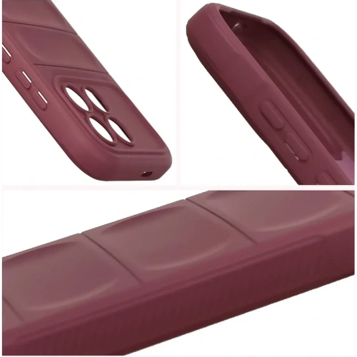 Pancerne etui Bizon Case Tur do Xiaomi POCO F8 Pro burgundowe