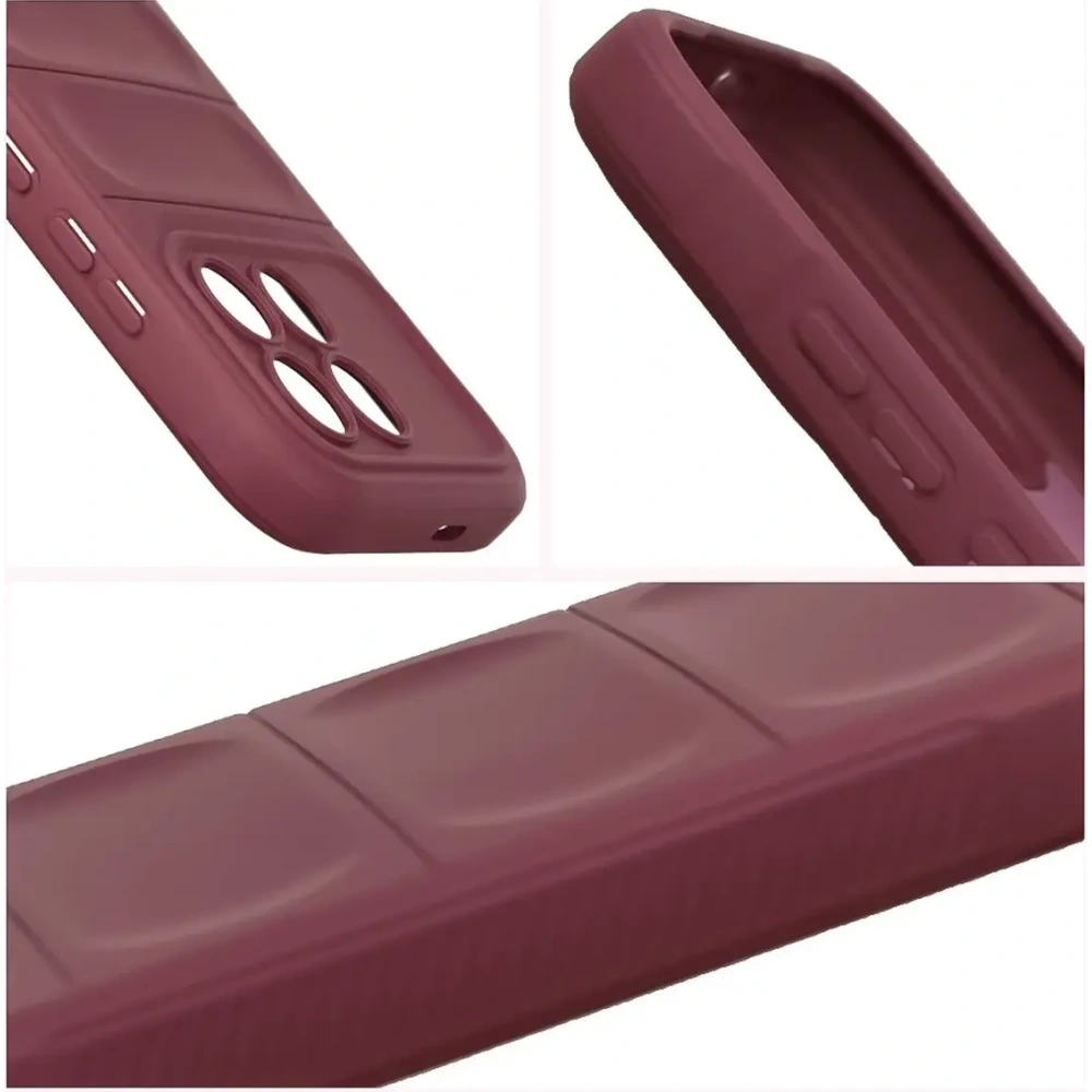 Pancerne etui Bizon Case Tur do Xiaomi POCO F8 Pro burgundowe