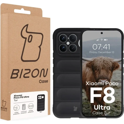 Pancerne etui Bizon Case Tur do Xiaomi POCO F8 Ultra czarne