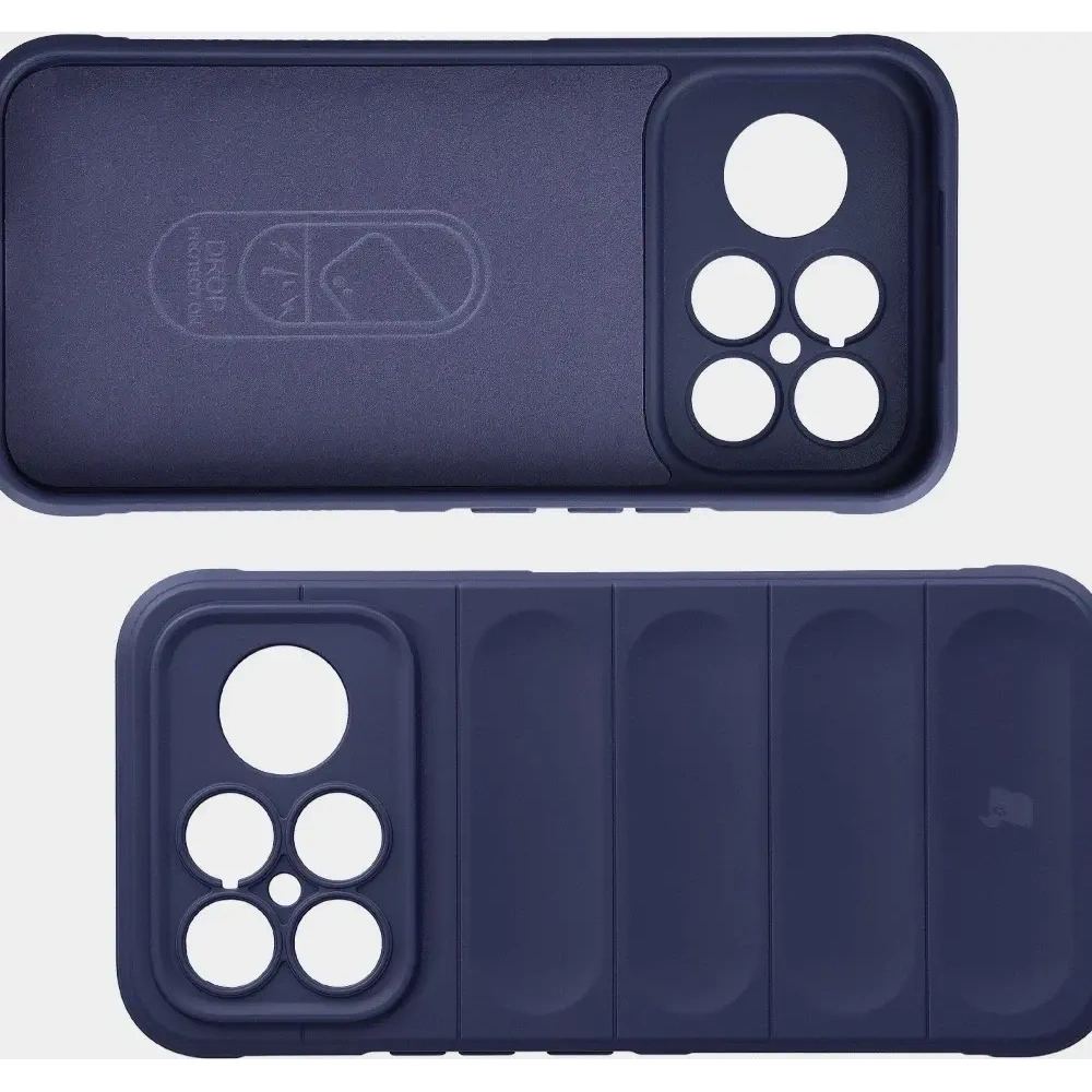 Pancerne etui Bizon Case Tur do Xiaomi POCO F8 Ultra granatowe