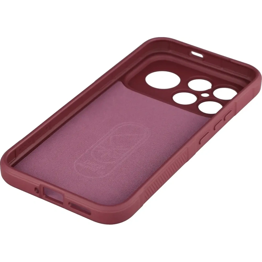 Pancerne etui Bizon Case Tur do Xiaomi POCO F8 Ultra burgundowe