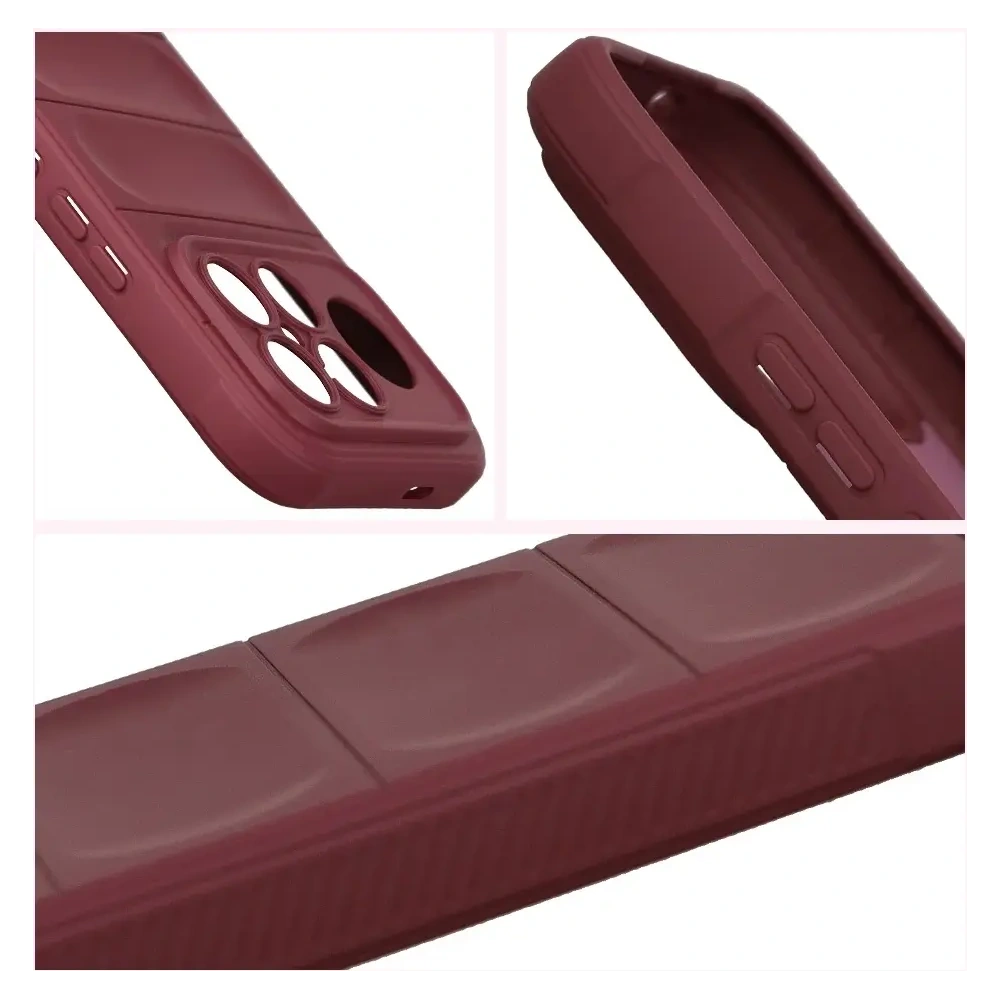 Pancerne etui Bizon Case Tur do Xiaomi POCO F8 Ultra burgundowe