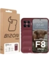 Pancerne etui Bizon Case Tur do Xiaomi POCO F8 Ultra burgundowe