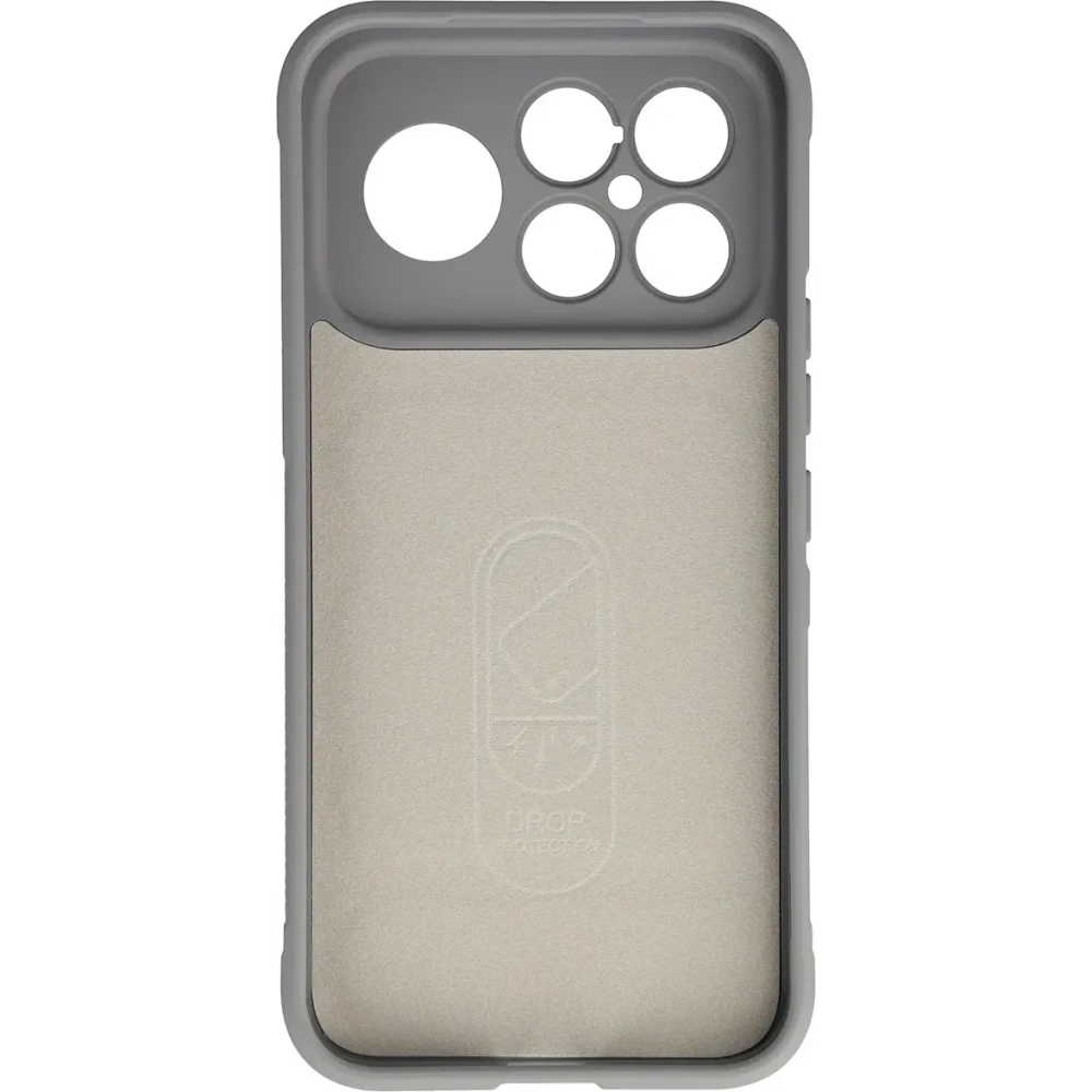 Pancerne etui Bizon Case Tur do Xiaomi POCO F8 Ultra jasnoszare