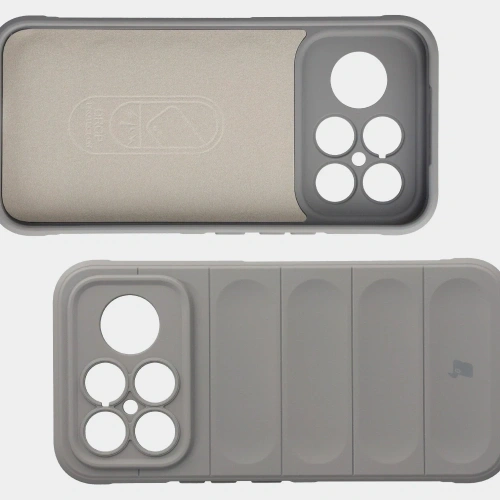 Pancerne etui Bizon Case Tur do Xiaomi POCO F8 Ultra jasnoszare