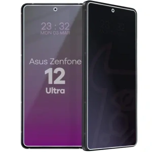 Prywatyzujące szkło hybrydowe Bizon Glass Mule Shadow do Asus Zenfone 12 Ultra matowe