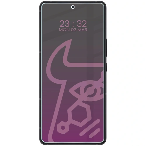 Prywatyzujące szkło hybrydowe Bizon Glass Mule Shadow do Asus Zenfone 12 Ultra matowe