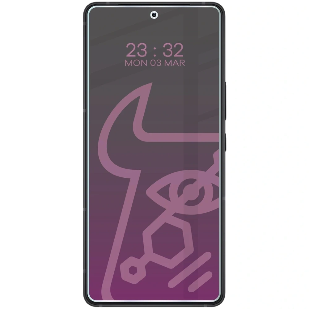 Prywatyzujące szkło hybrydowe Bizon Glass Mule Shadow do Asus Zenfone 12 Ultra matowe