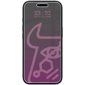 Prywatyzujące szkło hybrydowe Bizon Glass Mule Shadow do Apple iPhone 16 Plus matowe