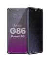 Prywatyzujące szkło hybrydowe Bizon Glass Mule Shadow do Motorola Moto G86 Power 5G matowe