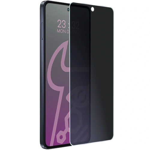 Prywatyzujące szkło hybrydowe Bizon Glass Mule Shadow do Motorola Moto G86 Power 5G matowe