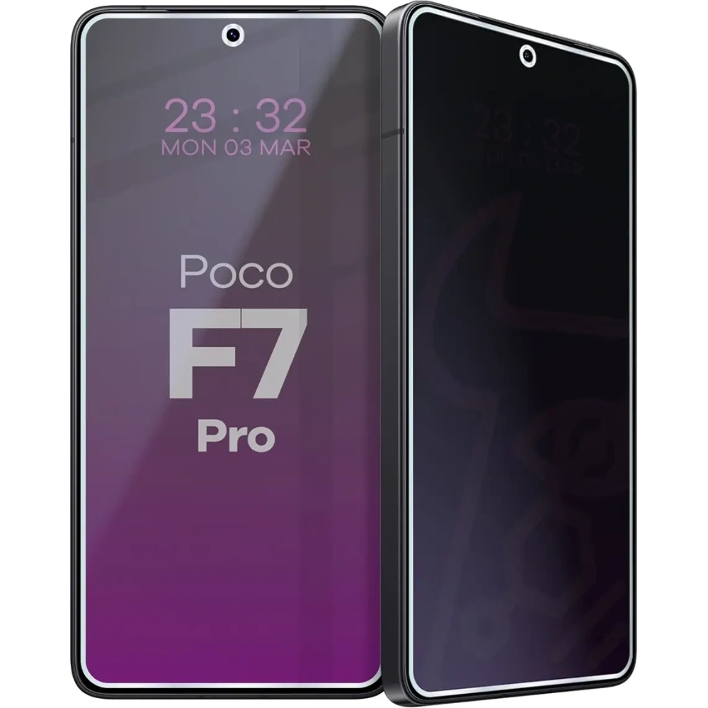 Prywatyzujące szkło hybrydowe Bizon Glass Mule Shadow do Xiaomi POCO F7 Pro matowe