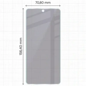 Prywatyzujące szkło hybrydowe Bizon Glass Mule Shadow do Xiaomi POCO F7 Pro matowe