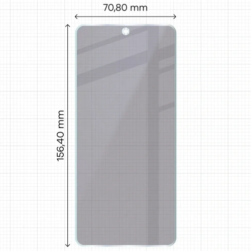 Prywatyzujące szkło hybrydowe Bizon Glass Mule Shadow do Xiaomi POCO F7 Pro matowe