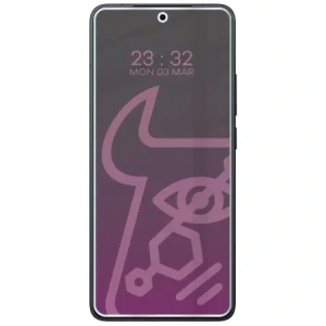 Prywatyzujące szkło hybrydowe Bizon Glass Mule Shadow do Xiaomi POCO F7 Pro matowe