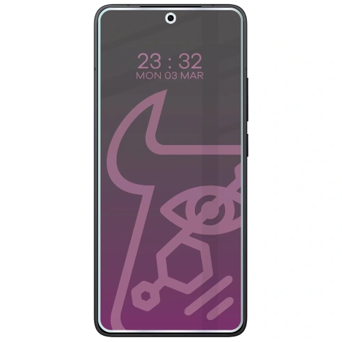 Prywatyzujące szkło hybrydowe Bizon Glass Mule Shadow do Xiaomi POCO F7 Pro matowe