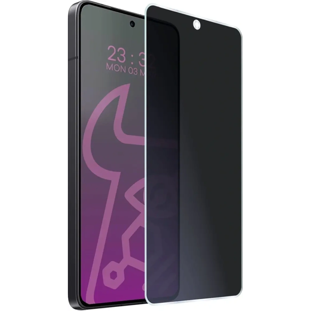 Prywatyzujące szkło hybrydowe Bizon Glass Mule Shadow do Xiaomi POCO F7 Pro matowe